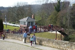 Signal Box and Footbridge Wallpaper