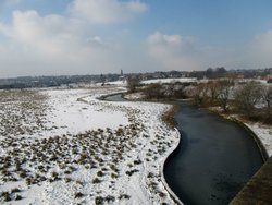 Irthlingborough snow scene Wallpaper