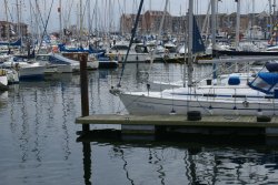 One of the inner marinas at Hartlepool Wallpaper