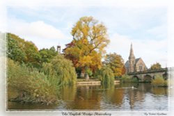 The English Bridge Shrewsbury Wallpaper