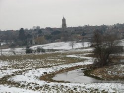 Irthlingborough snow scene Wallpaper