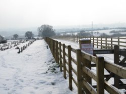 Irthlingborough snow scene Wallpaper