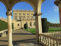 Cliveden, view of west facade of the house Wallpaper