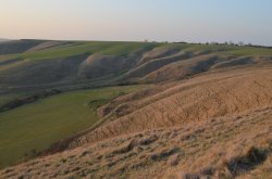 View from Oliver's Castle over Bloody Ditch Wallpaper