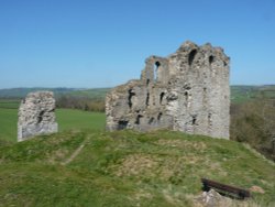 Looking out from Clun Castle Wallpaper