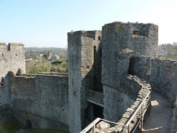 Chepstow Castle Battlements Wallpaper