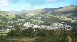 Ambleside  from Loughrigg Wallpaper