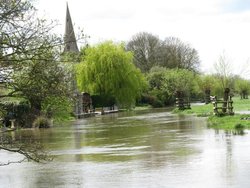 Flooding at Denford Wallpaper