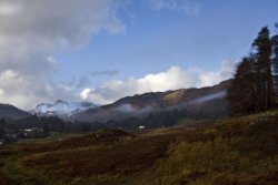 Elterwater and the Langdale Pikes Wallpaper