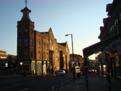 Harrogate Theatre at sunset Wallpaper