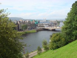 The River Ness from Castle Hill Wallpaper