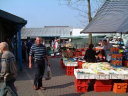 The open-air market, Carmarthen