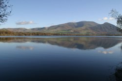 Skiddaw and Longside viewed from across Bassenthwaite Lake Wallpaper