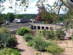 The Walled Garden at Aberglasney, near Llangathen, Carmarthenshire Wallpaper