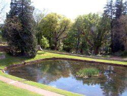 The Lake, Aberglasney, Llangathen Wallpaper