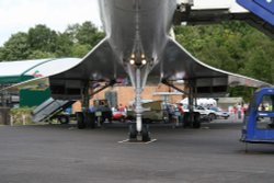 Air France Concorde at Brooklands. Wallpaper