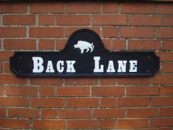 Back Lane sign Wallpaper