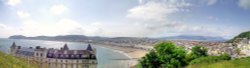 Llandudno seen from part way up the Great Orme Wallpaper