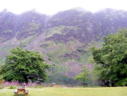 View from YHA across Wast Water Wallpaper