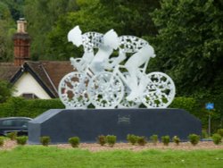 Olympic Cycle Sculpture Wallpaper