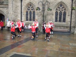 Morris Dancers, Market Square, Durham Wallpaper