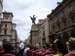 View of London from open top bus Wallpaper