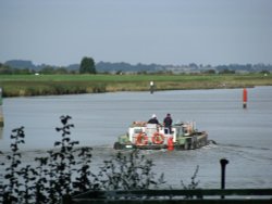 A double boat on the River Waveney at Burgh Castle Wallpaper