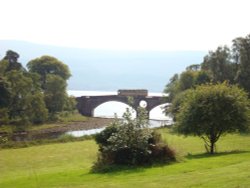 Inveraray Bridge over the River Aray from the Castle grounds Wallpaper