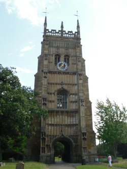 Evesham, the belltower of the former Abbey