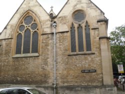 Oxford, St Ebbes Street and the Church of St Ebbe