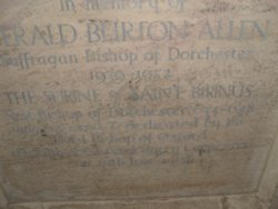 Dorchester-On-Thames, inscription on the wall inside the Abbey Wallpaper