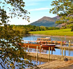 On the waterfront Keswick Wallpaper