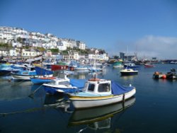 Brixham Harbour. Wallpaper