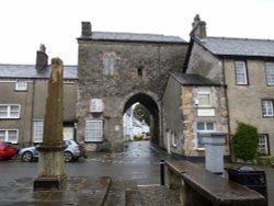 Medieval Gatehouse. Wallpaper