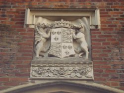 Richmond Palace, the Coat of Arms of Henry VII Wallpaper
