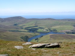 A VIEW FROM SNAEFELL MOUNTAIN, ISLE OF MAN Wallpaper