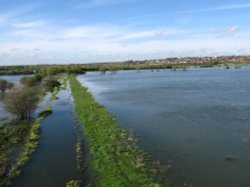 Irthlingborough floods Wallpaper