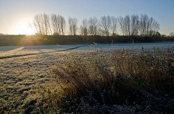 Sunrise over the River Trent Wallpaper