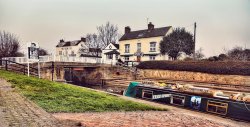 Free Spirit tied up at Trent Lock Wallpaper