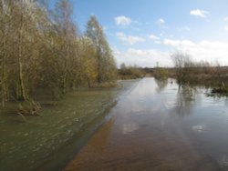 Irthlingborough floods Wallpaper