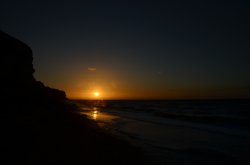 Hunstanton sunset Wallpaper