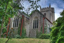 Cockington Church, Torquay, Devon. Wallpaper