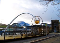 Newcastle Quayside and the Sage Wallpaper