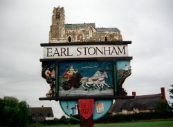 Earl  Stonham Village Sign Wallpaper