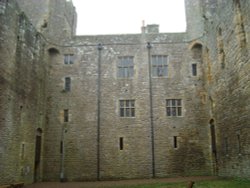 Inside Bolton Castle Courtyard Wallpaper