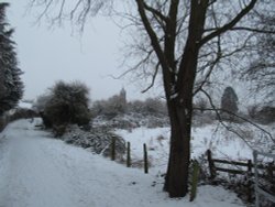 Irthlingborough Winter scene Wallpaper