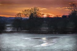 Stour Valley Winter, The North Dorset Trailway, Shillingstone. Wallpaper