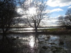 Irthlingborough floods Wallpaper