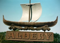 Aldeby Village Sign Wallpaper