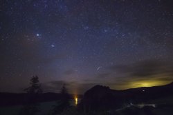 Lake Vyrnwy at night Wallpaper